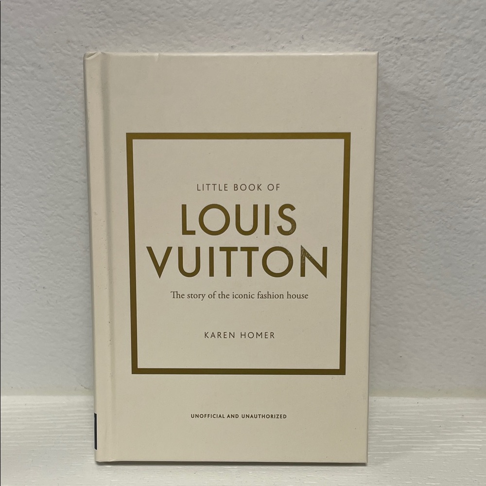 Louis Vuitton Fashion Book with Cream and Gold Cover